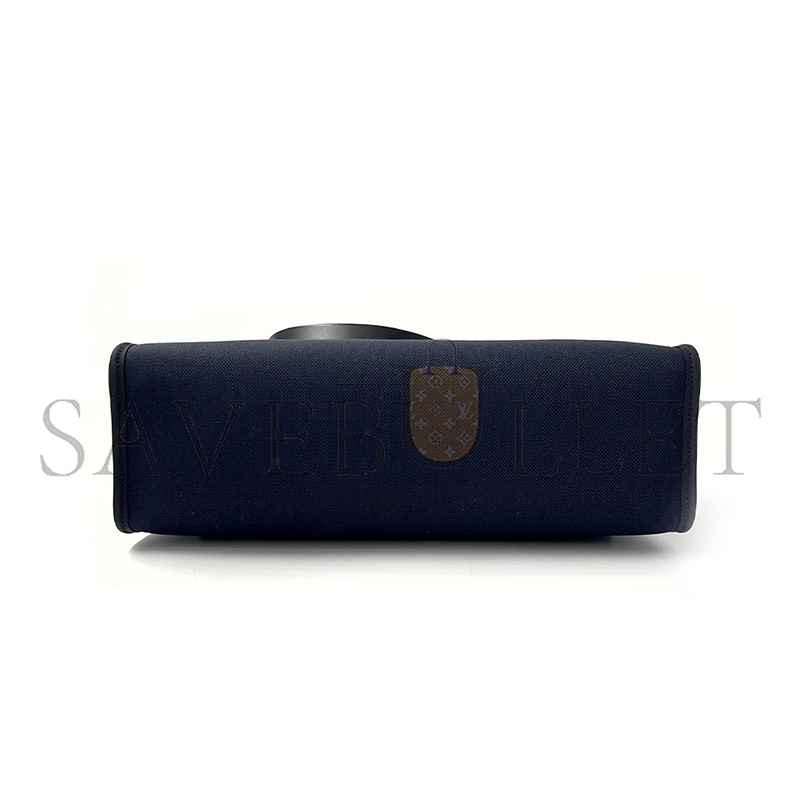 HERMES MASTER BLEU INDIGO HERBAG MESSENGER 39 BAG H084489CKAC (39*28*9cm)